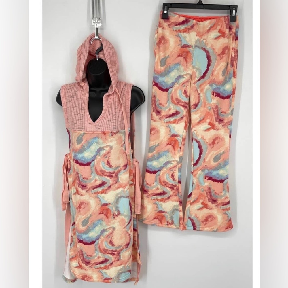 Free People All That Set Printed Multi 2 Pc Top P… - image 1